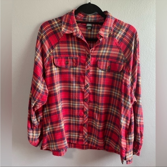 Wild Fable plaid shacket flannel button down with side pockets. Size small. - Picture 1 of 6